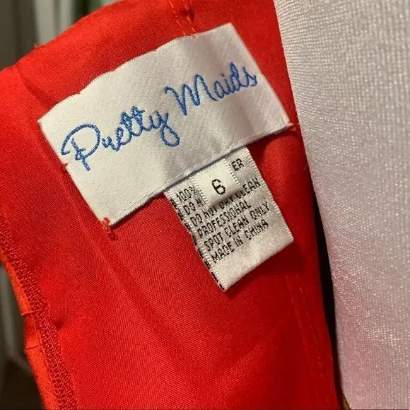 Pretty Maids | Red Strapless Ruffle Dress - Picture 4 of 6